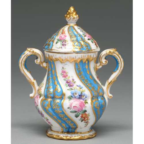 A Sevres style wrythen fluted