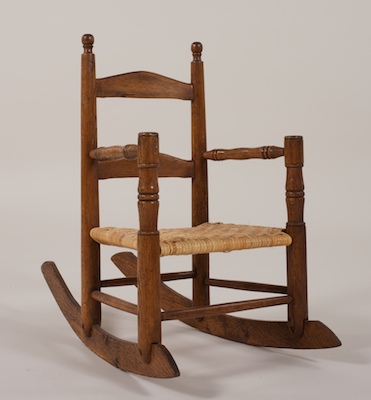 A Shaker Style Oak Child's