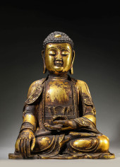 A SHAKYAMUNI BUDDHA FIGURE<br>