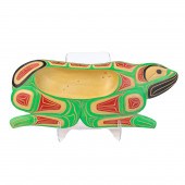 A SHAWN BAKER FROG BOWL A Shaw