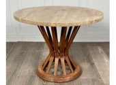 A "Sheaf of Wheat" oak side ta