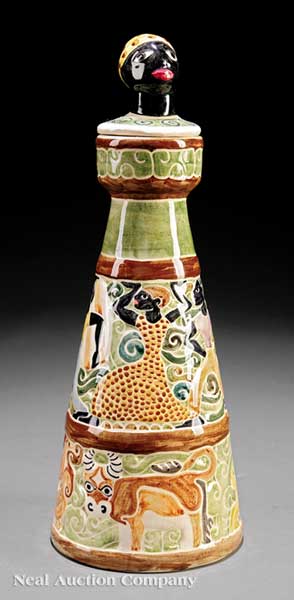 A Shearwater Art Pottery Covered