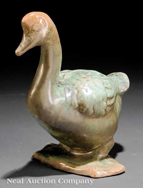 A Shearwater Pottery Figure of a