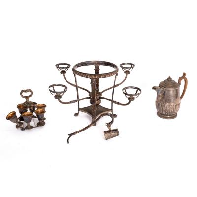 A Sheffield plate epergne, circa