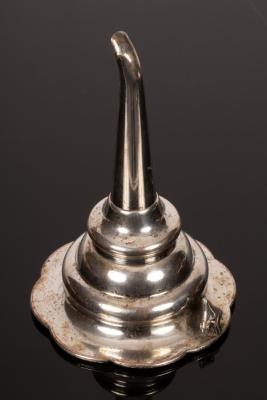 A Sheffield plate wine funnel