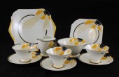 A Shelley Sun Ray pattern tea