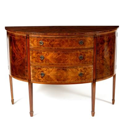 A Sheraton revival mahogany and