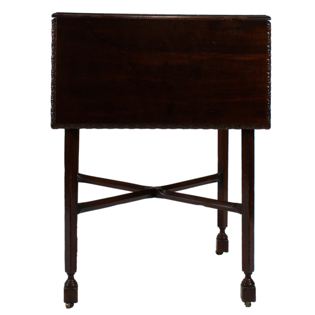 A SHERATON STYLE MAHOGANY DROP LEAF