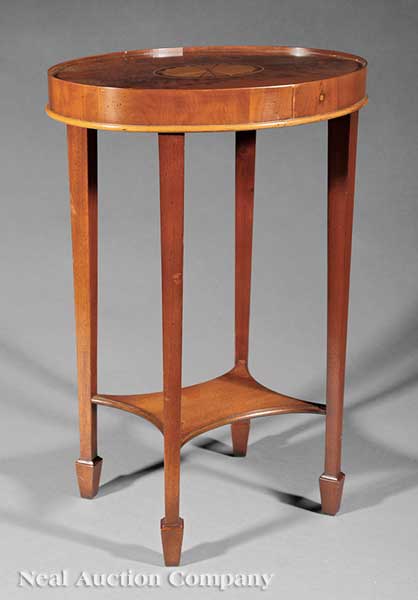 A Sheraton-Style Satinwood-Inlaid