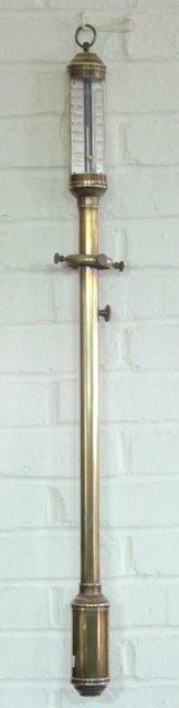 A ship's brass stick barometer 20th