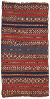 A SHIRVAN CAUCASIAN KILIM AREA