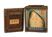 A SHOU SHAN FURONG STONE CARVE