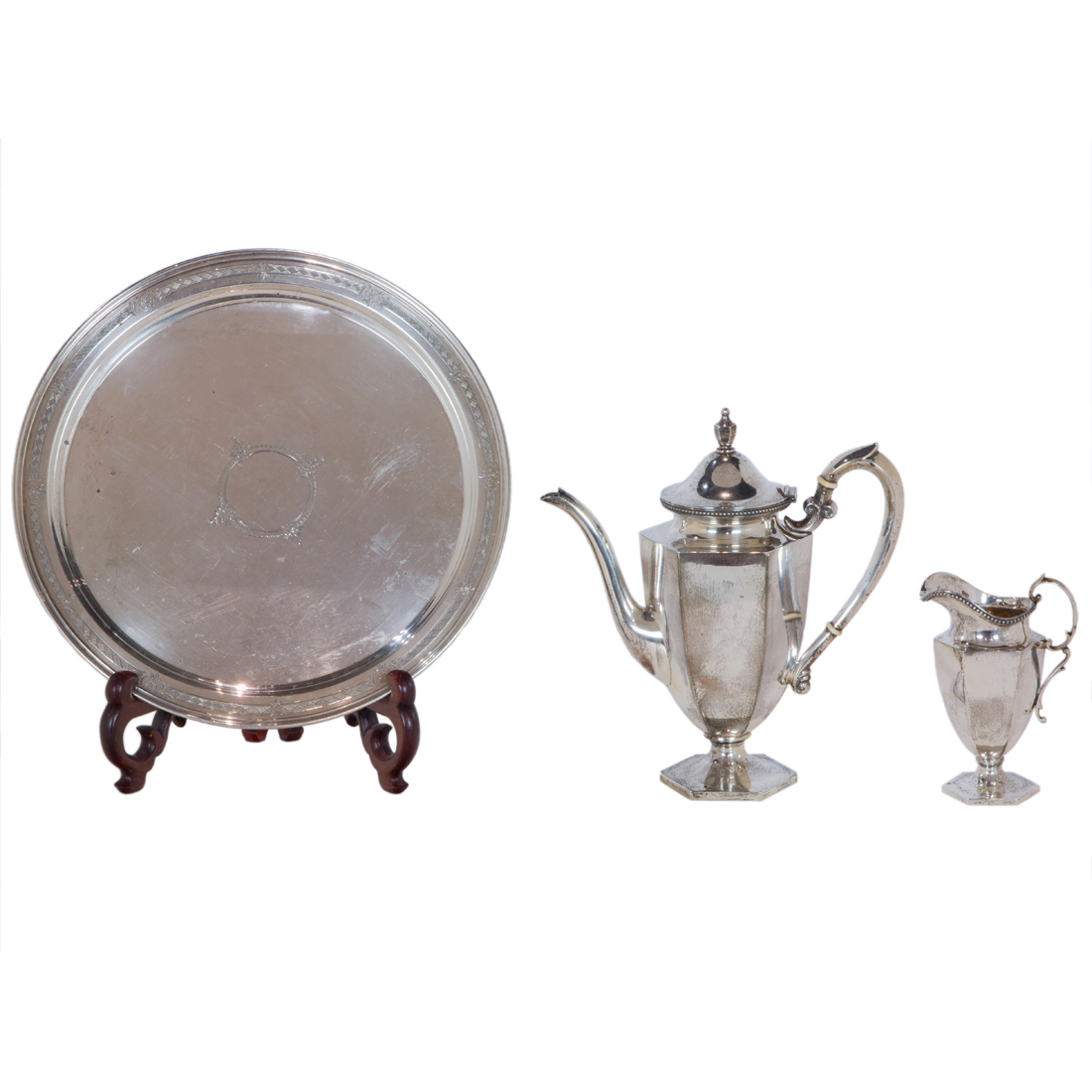 A SHREVE & CO STERLING COFFEE SET A