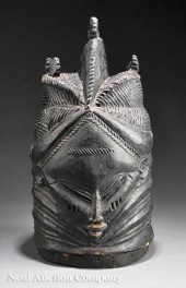 A Sierra Leone Mende Carved Wo