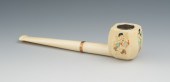 A Signed Carved Ivory 14k Gold