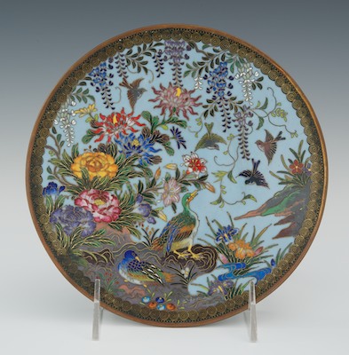 A Signed Inaba Cloisonne Footed