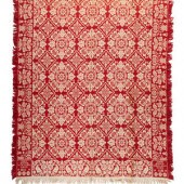 A Signed Ohio Coverlet and a P