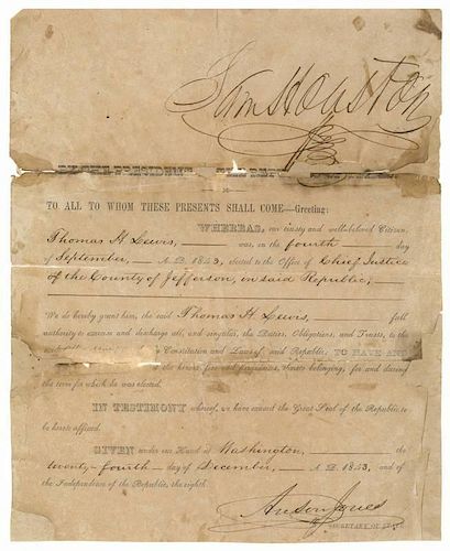 A SIGNED SAM HOUSTON JUDICIAL