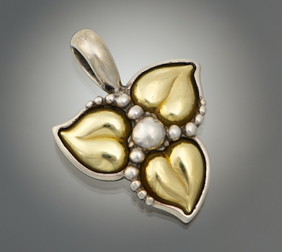 A Signed Sterling Silver and 18k