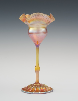 A Signed Tiffany Floriform Orange