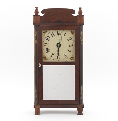 A Silas Hoadley Shelf Clock With