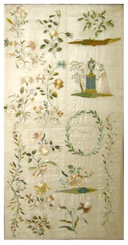 A silkwork sampler    potsdam,