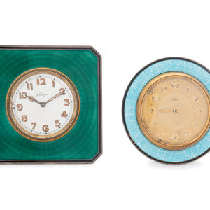A Silver and Guilloche Enamel