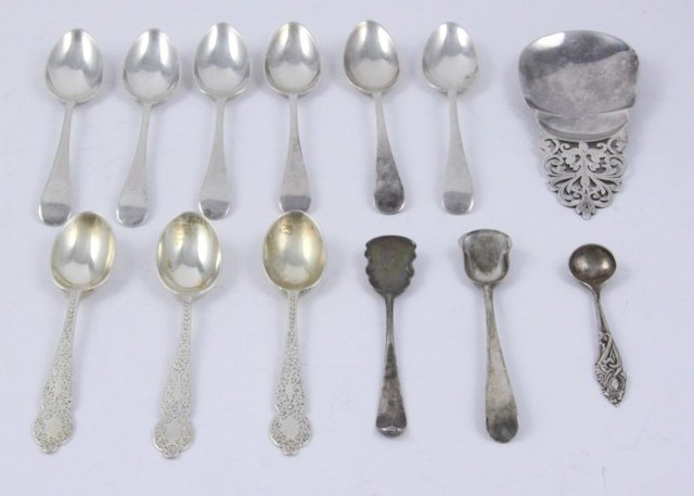 A silver caddy spoon Mappin &