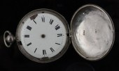 A silver cased hunter pocket w