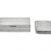 A Silver Cigarette Box and a S