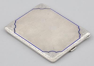 A Silver Cigarette Case, German,