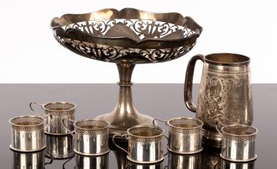 A silver comport, Walker and