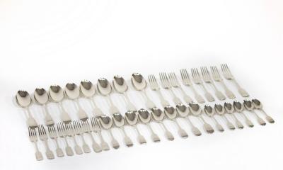 A silver composite fiddle pattern