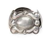 A SILVER CONCHO BELTA silver c