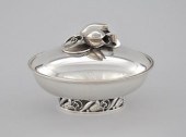 A Silver Covered Dish on Foot