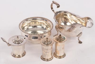A silver cruet, RE Stone, London