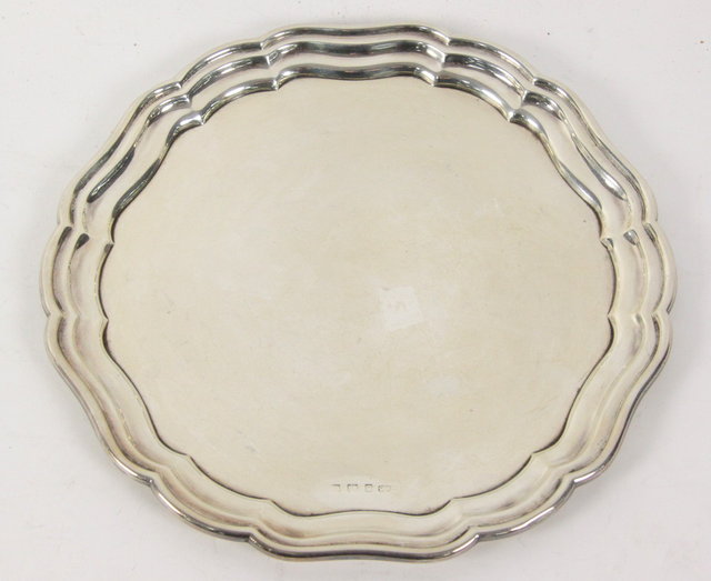 A silver dish Birmingham date