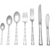 A Silver Flatware Set in the M