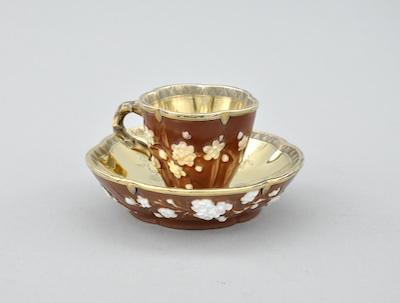 A Silver-Gilt Mounted Porcelain Cup
