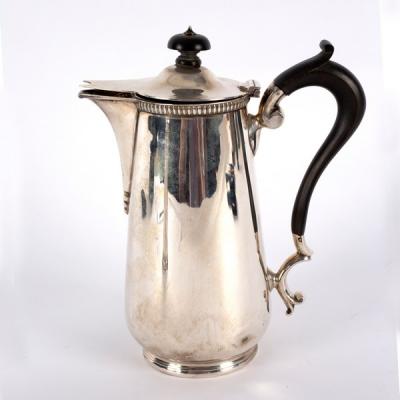 A silver hot water jug, Sheffield
