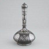 A Silver Inlaid Bidri Covered