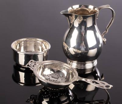 A silver jug, TB&S, Sheffield 1951,