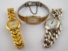 A silver lady's watch with integral