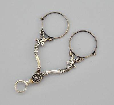 A Silver Lorgnette Hallmarked