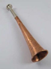 A silver mounted copper huntin