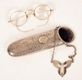 A silver mounted spectacles ca