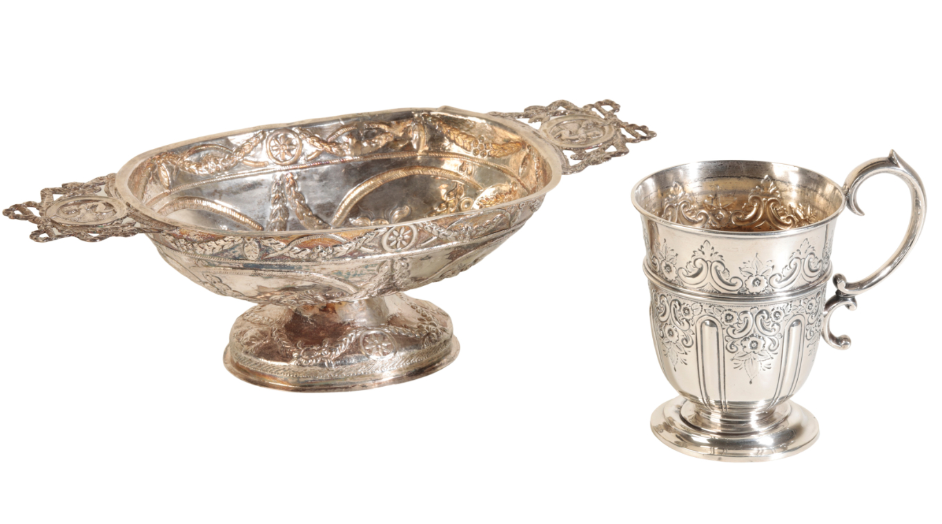 A SILVER MUG by James Deakin and