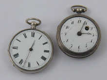A silver open face French verge