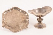 A silver pedestal dish, Barrow