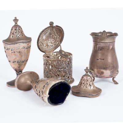 A silver pepper mill, Sheffield,